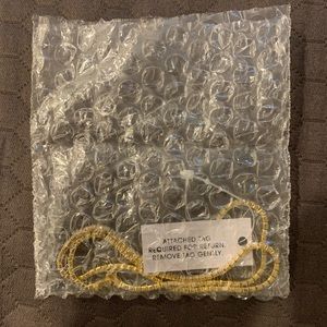 Brand new bauble bar tennis necklace yellow gold